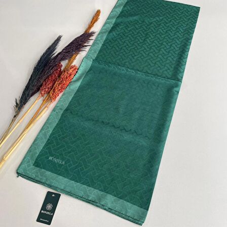 Bonjela Monogram Şal Zümrüt JZ0320
