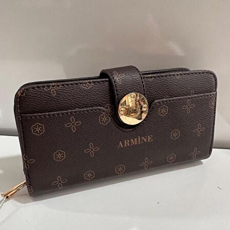 Armine Bayan Çanta Noktalı Kahve ARC0402