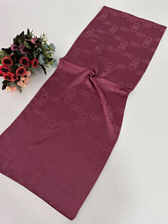 Halka Desen Jakar Şal Vişne JSL1412