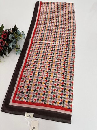 Quare Soft Pamuklu Desenli Şal LDSQ1007