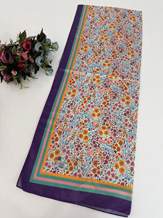 Quare Soft Pamuklu Desenli Şal LDSQ1406