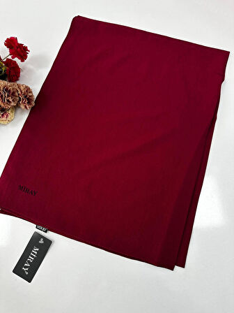 Miray Romeo Pamuk Keten Şal Renk: Bordo VDM0107
