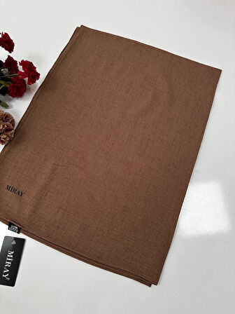 Miray Romeo Pamuk Keten Şal Renk: Sütlü Kahve 2 VDM0119
