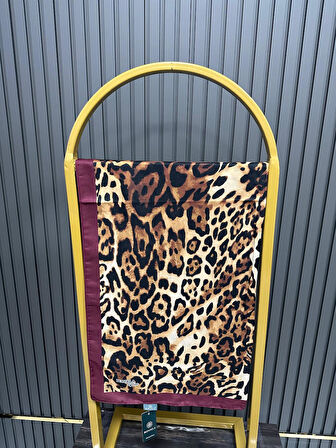 Bonjela Soft Pamuklu Şal Leopar Desen LBS1005
