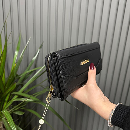 Armine Kadın Cüzdan Siyah-Pia ARC1805