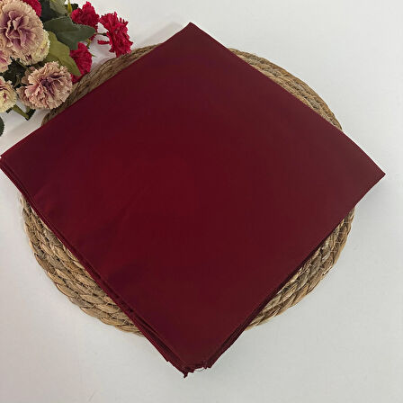 Polo Craft Bordo Medine İpeği Eşarp MEB0209