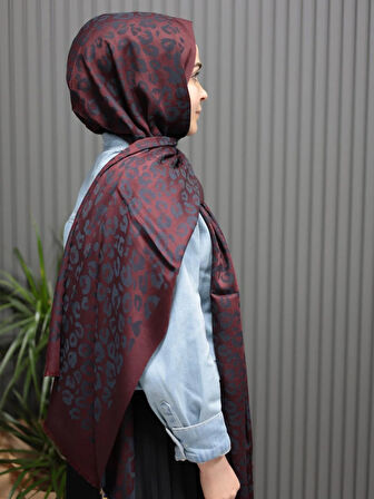 Levidor Cashmere Premium Şal Koyu Bordo LRF0311