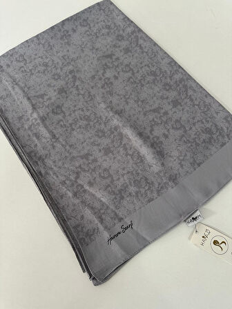 Harem Desenli Pamuk Gold Silvia Gümüş Şal HFW0307