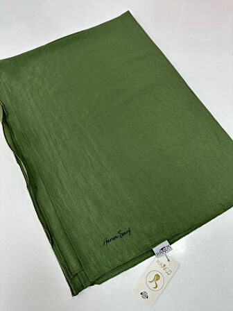 Harem Vual İpeksi Şal Açık Haki HVH0271