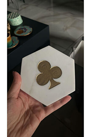 İSKAMBİL BARDAK ALTLIĞI- SİNEK- GOLD DETAYLI
