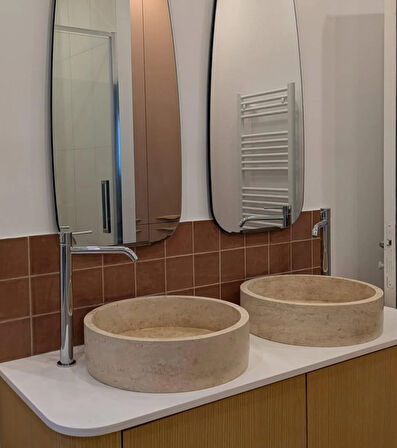 Traverten Lavabo - Mermer Lavabo