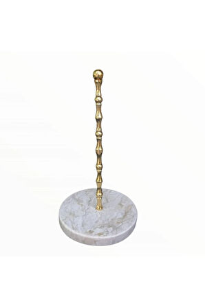Doğal Bej Mermer Tabanlı Gold Top Başlıklı Havluluk