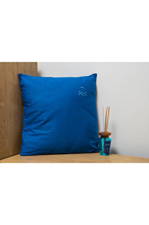BENETTON %100 PAMUK DÜZ KIRLENT 45*45 CM (DOLU) MAVİ