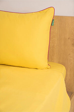 Benetton Sarı Tek Kişilik Nevresim Takımı