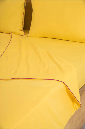 Benetton Sarı Tek Kişilik Nevresim Takımı