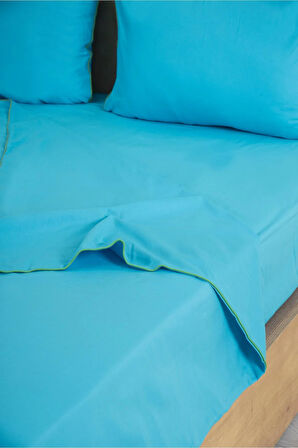 Benetton Mavi Tek Kişilik Nevresim Takımı