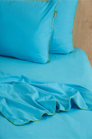 Benetton Mavi Tek Kişilik Nevresim Takımı