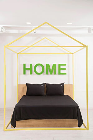 Benetton Siyah Tek Kişilik Nevresim Takımı