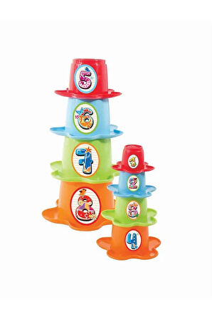 Furkan Toys 8 Parça 3 In 1 Papatya Kule