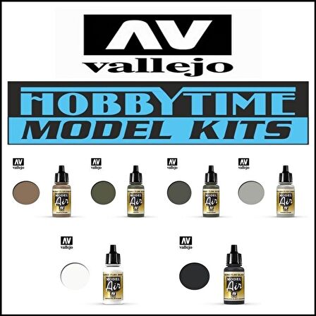 VALLEJO MODEL AIR-SEA CAMO BOYA SETİ-6 ADET 17 ML.