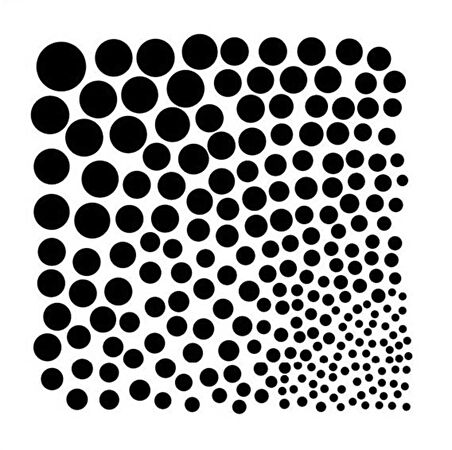 Vallejo ST-SF002 İçi Dolu Daireler Şemalı Esnek Boya Şablonu