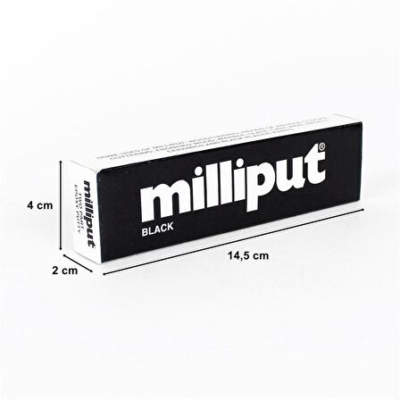 Milliput 02 Siyah Tip Çift Bileşenli Epoksi Putty Macun - 2x56=112 Gram