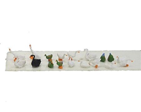 Preiser 14167 1/87 Ölçek enten, gänse und schwäne Figürleri
