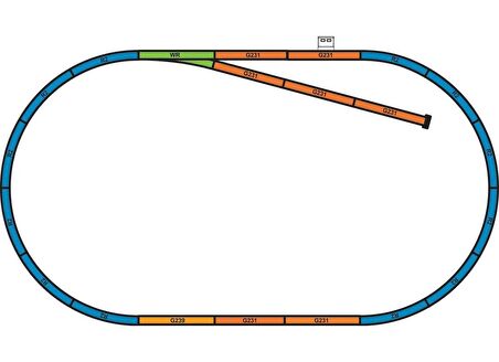 57160 1/87 STARTER SET TENDER LOCO + FREİGHT CARS