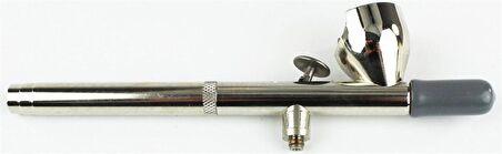 100-5 LGB Gravity Feed Medium Nozzle Bakery Airbrush w/ 4.75ml attached color cup, continuous flow valve, barbed hose connector