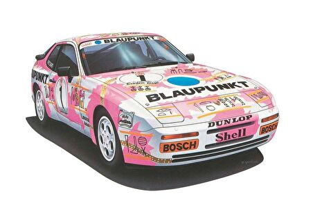 Hasegawa 20315 1/24 Ölçek Porsche 944 Turbo Racing (Limited Edition) Otomobil Plastik Model Kiti