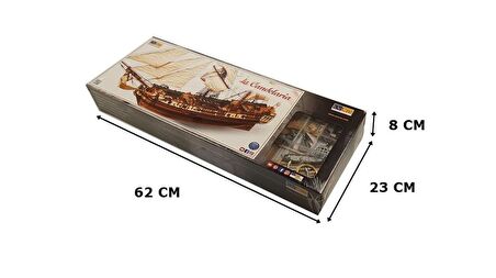 Occre 13000 1/85 Ölçek, La Candelaria Yelkenli Tekne Ahşap Model Kiti