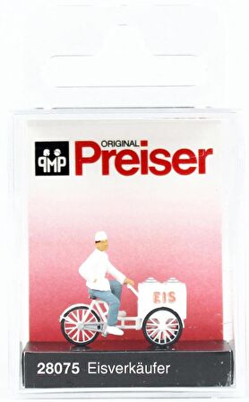 Preiser 28075 1/87 Ölçek Arabalı Seyyar Satıcı Figürü