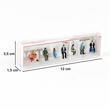 Faller 151617 1/87 Oturan Yolcu Figürleri