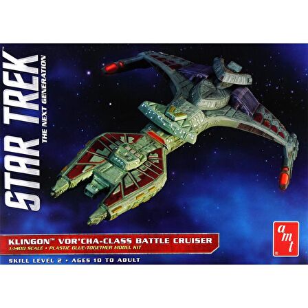 AMT 1027 1/1400 Star Trek:The Next Generation Vor'cha-Class Klingon Battle Cruiser Uzay Aracı Demonte Plastik Maketi