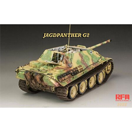 RFM 5022 1/35 Ölçek Jagdpanther G2, İç Detaylı İmha Tanklı Plastik Model Kiti
