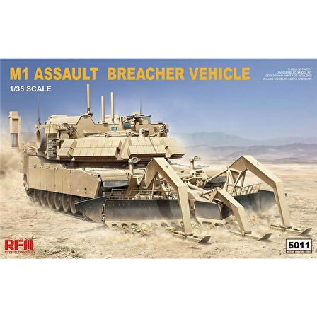 RFM 5011 1/35 Ölçek M1 ABV Mayın Temizleme Aparatlı, Taarruz İhlal Tankı Plastik Model Kiti