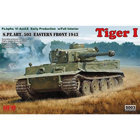 RFM 5003 1/35 Ölçek Tiger I Erken Dönem Tankı, İç Detaylı Plastik Model Kiti