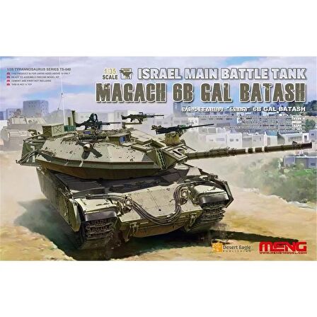 Meng TS-040 1/35 Ölçek Israil Magach 6B GAL BATAS Ana Muharebe Tankı, Plastik Model Kiti