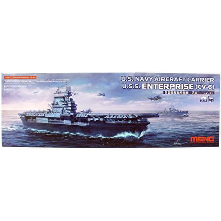 Meng PS-005 1/700 Ölçek Amerikan U.S.S. Enterprise (CV-6) Uçak Gemisi, Plastik Model Kiti