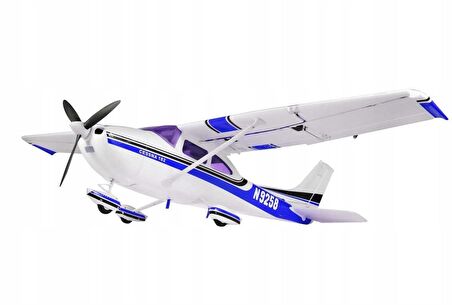 TopRC 057C Cessna 182, 500 Class, Mavi, Brushless 800KV Motorlu, 30A ESC, 11.1V 2200 Mah Li-Po Pilli, 4 Kanallı Uzaktan Kumand