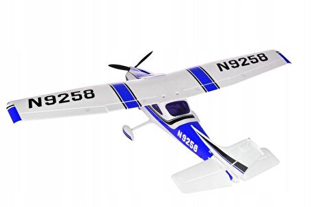 TopRC 057C Cessna 182, 500 Class, Mavi, Brushless 800KV Motorlu, 30A ESC, 11.1V 2200 Mah Li-Po Pilli, 4 Kanallı Uzaktan Kumand