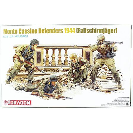 Dragon 6514 1/35 Ölçek Monte Cassino Savunucuları (Paraşütçüler-1944) Figürleri Plastik Model Kiti