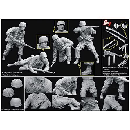 Dragon 6514 1/35 Ölçek Monte Cassino Savunucuları (Paraşütçüler-1944) Figürleri Plastik Model Kiti