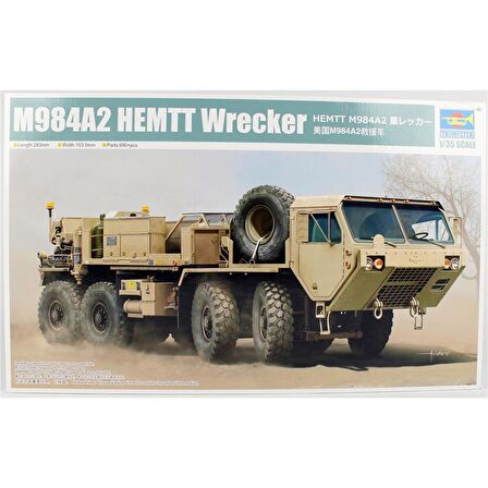 Trumpeter 01083 1/35 Ölçek M984A2 HEMTT Kurtarma Aracı, Plastik Model Kiti