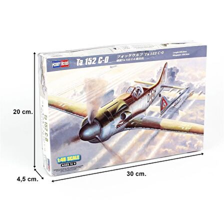 HobbyBoss 81701 1/48 Ölçek Ta 152 C-0, Savaş Uçağı Plastik Model Kiti