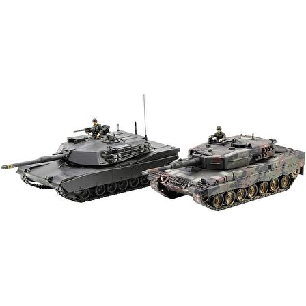 Hasegawa 30069 1/72 Ölçek, M-1 Abrams ve Leopard 2 NATO Ana Muharebe Tankları, (2 Adet Tank), Askeri Araç Model kiti