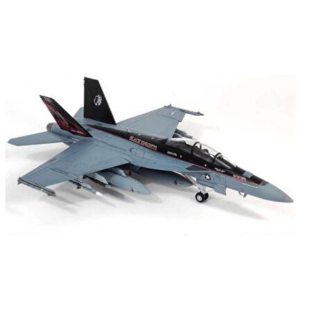 Academy 12577 1/72 Ölçek, USN F/A-18F (VFA-154 Black Knights) Savaş Uçağı, Plastik Model Kiti