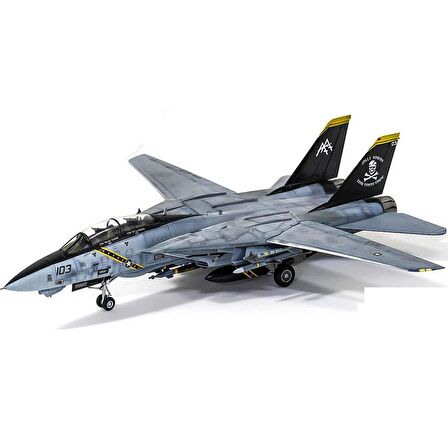 Academy 12578 1/72 Ölçek, U.S. Navy F-14B (VF-103 Jolly Rogers) Savaş Uçağı, Plastik Model Kiti