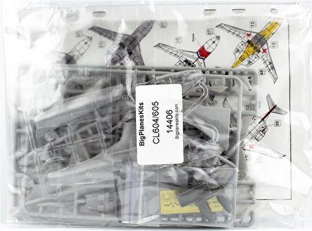 Big Planes Kits 14406 1/144 Ölçek, Canadair Challenger CL604/605 Yolcu Uçağı, Plastik Model Kiti