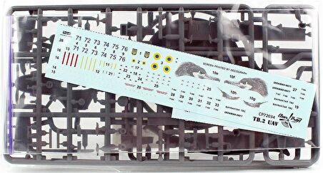 Clear Prop Models 72034 1/72 Ölçek, TB.2 UAV Ukrayna Donanmas, Silahlı İnsansız Hava Aracı, Plastik Model Kiti